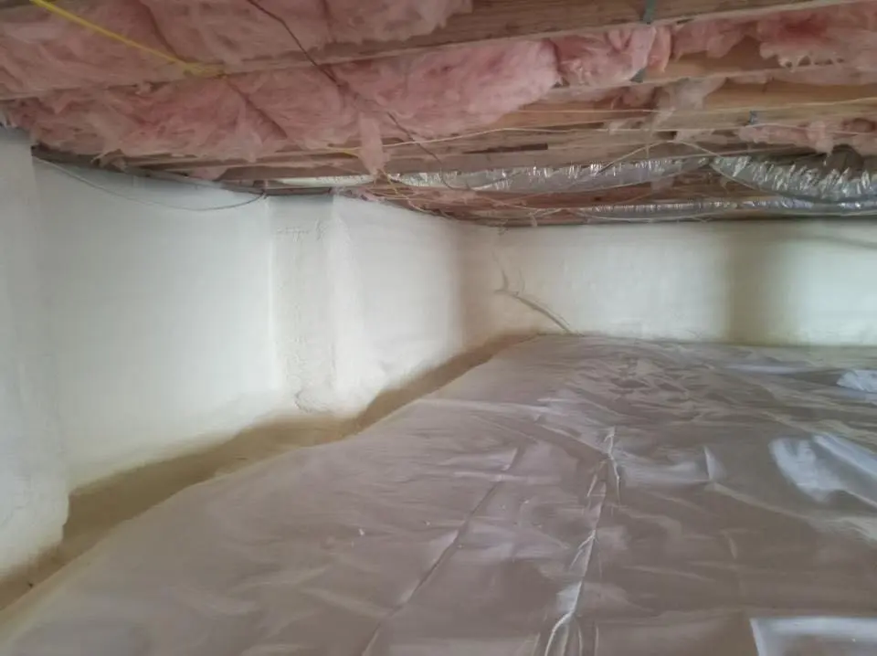 Crawl space encapsulation with closed-cell spray foam for Roof Maintenance in Lawrenceburg