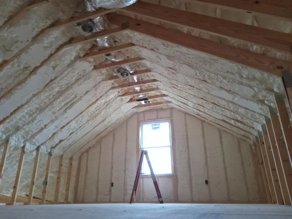 Spray foam roofing application for Crawl Space Insulation project in Lawrenceburg